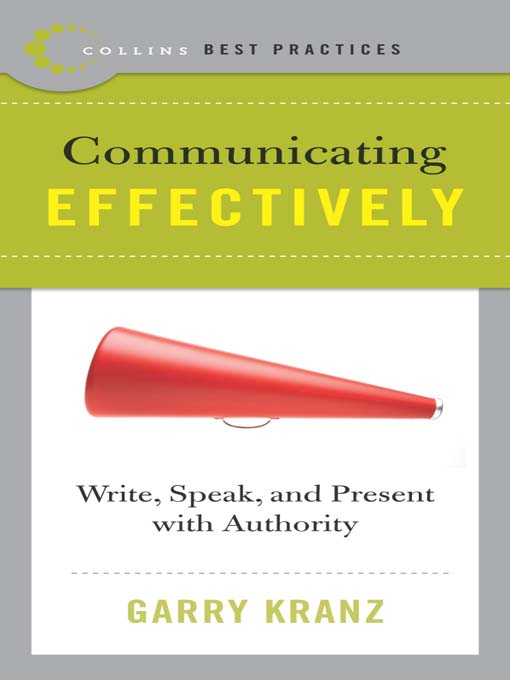 Title details for Best Practices: Communicating Effectively by Garry Kranz - Wait list